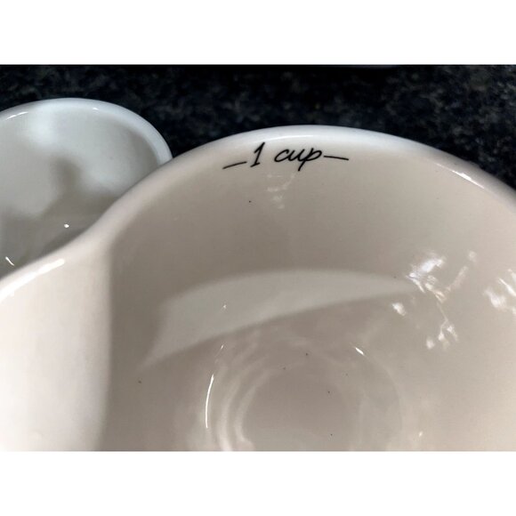 Tabletops Gallery GEO Set of 4 Measuring Cups Farmhouse Decor - Picture 4 of 7